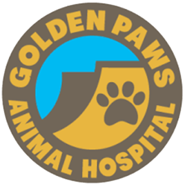Golden Paws Animal Hospital veterinary clinic logo
