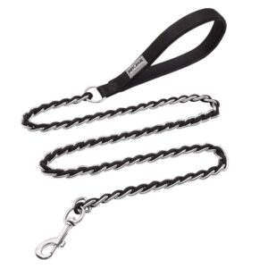 Black chain dog leash